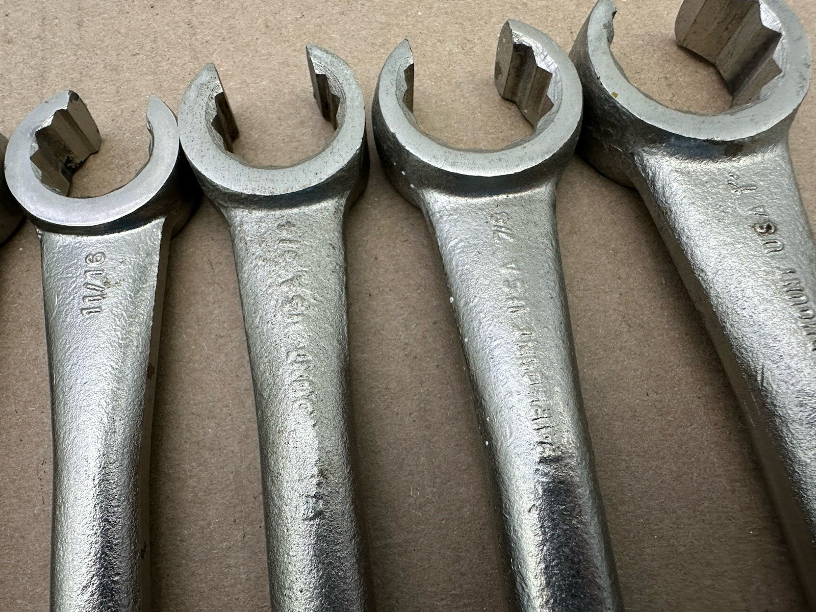 Fairmount 9pc Single End Flare Nut Line Wrench Set USA 3/8″-1″ Very Nice Shape