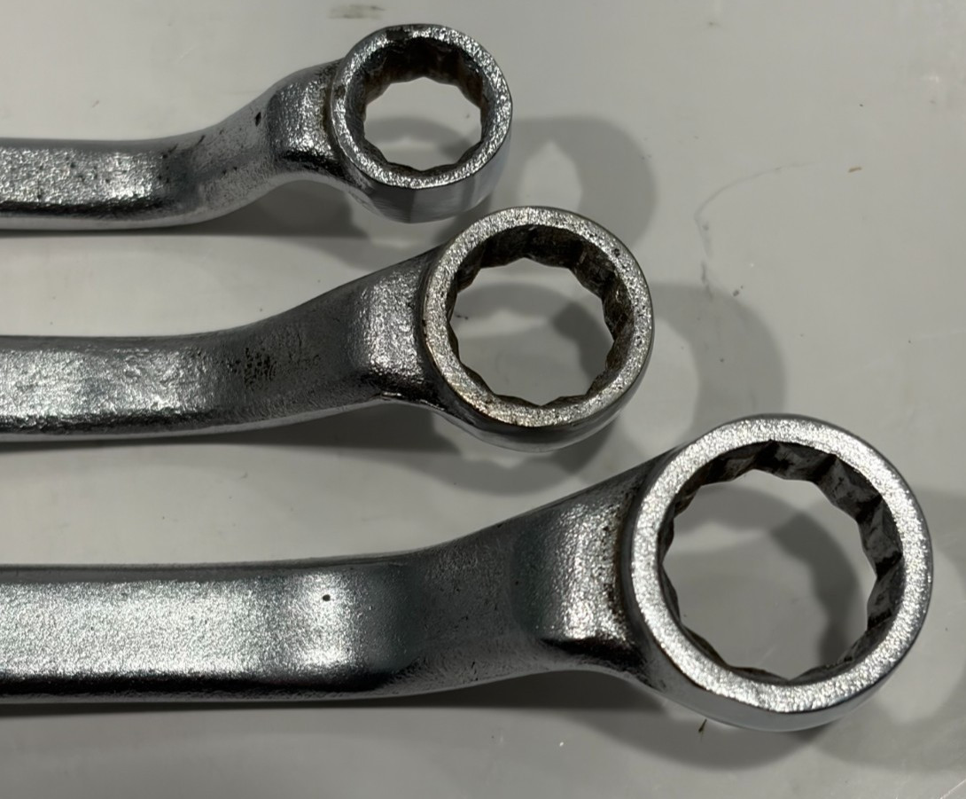 Blackhawk Double Box Wrench Set 3 Pc SAE USA BW-1212 1210 1208 3/8″ TO 11/16″
