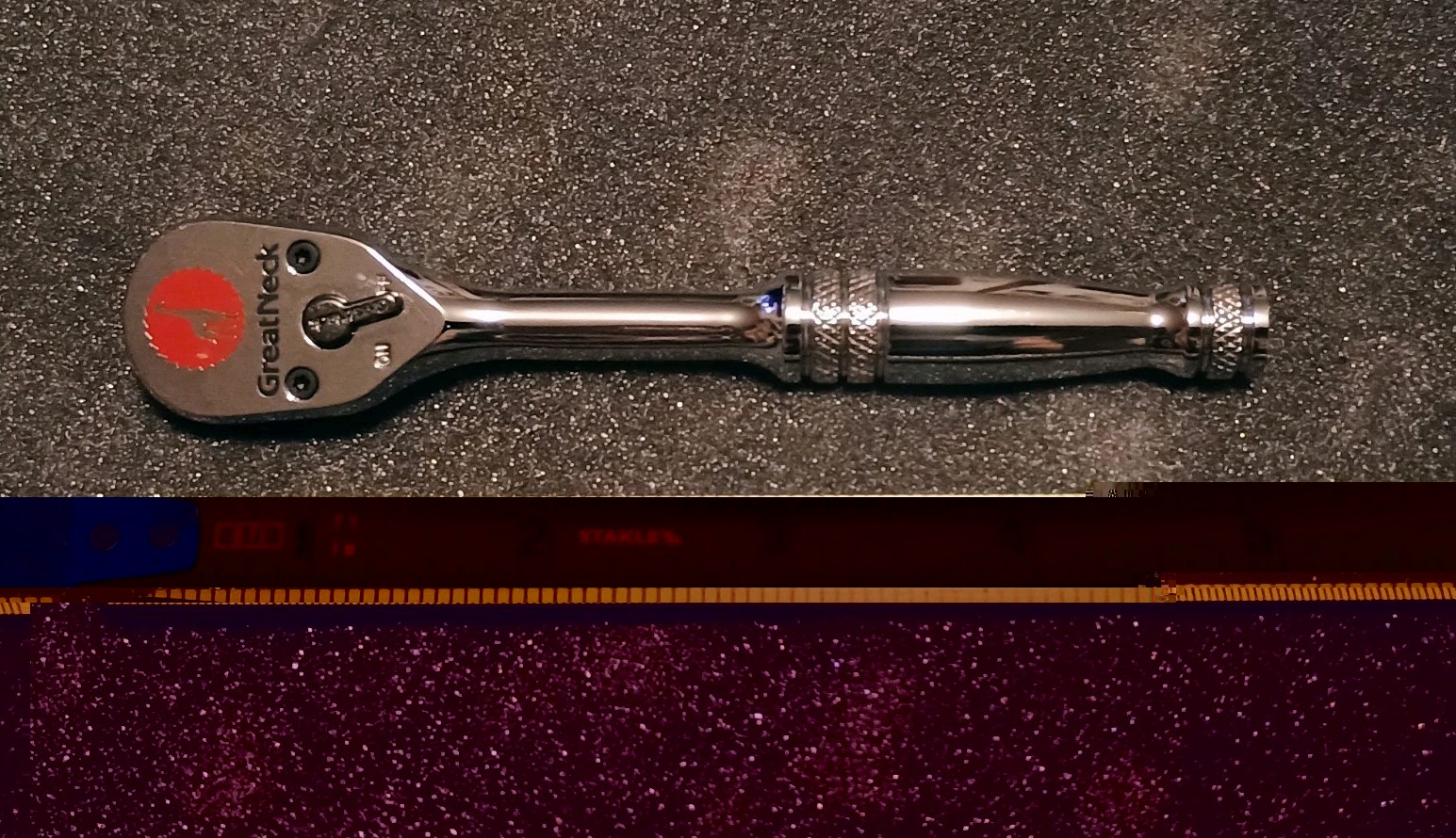 Rare GREAT NECK 1/4″ Drive Ratchet Model 18000 5″ Inches In Length