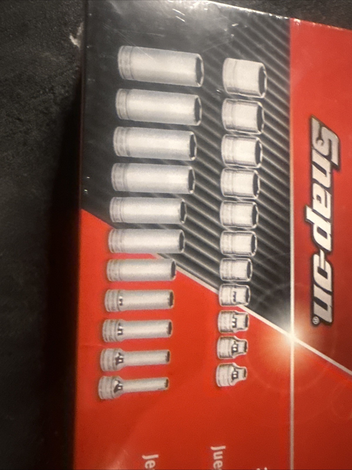 For Snap-on 3/8″ drive 1/4″ thru 7/8″ 22-pc 6-point Shallow Deep Socket 222SFFS