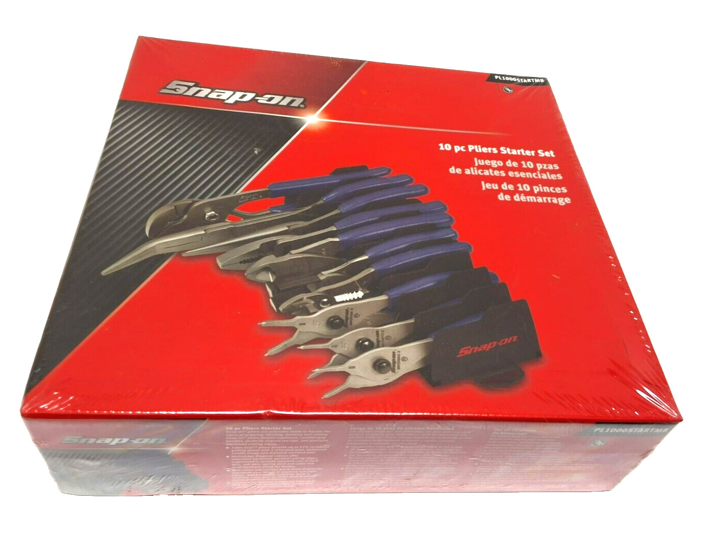 New Snap-on™ PL1000STARTMB 10pc Pliers Starter Set Needle Nose Cutters Crimper