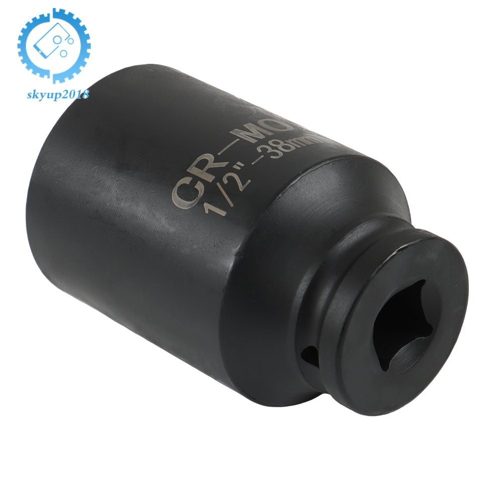 9pcs 29-38mm 1/2″ Drive Metric Axle Hub Nut Socket Deep Impact Socket Tool Kit