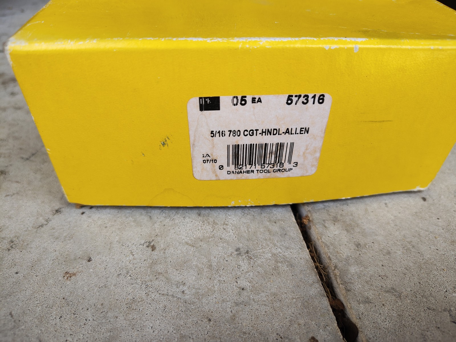 Box Of 5 New Old Stock Plastic Handle Allen Hex Key Wrenches 5/16″» 57316 USA