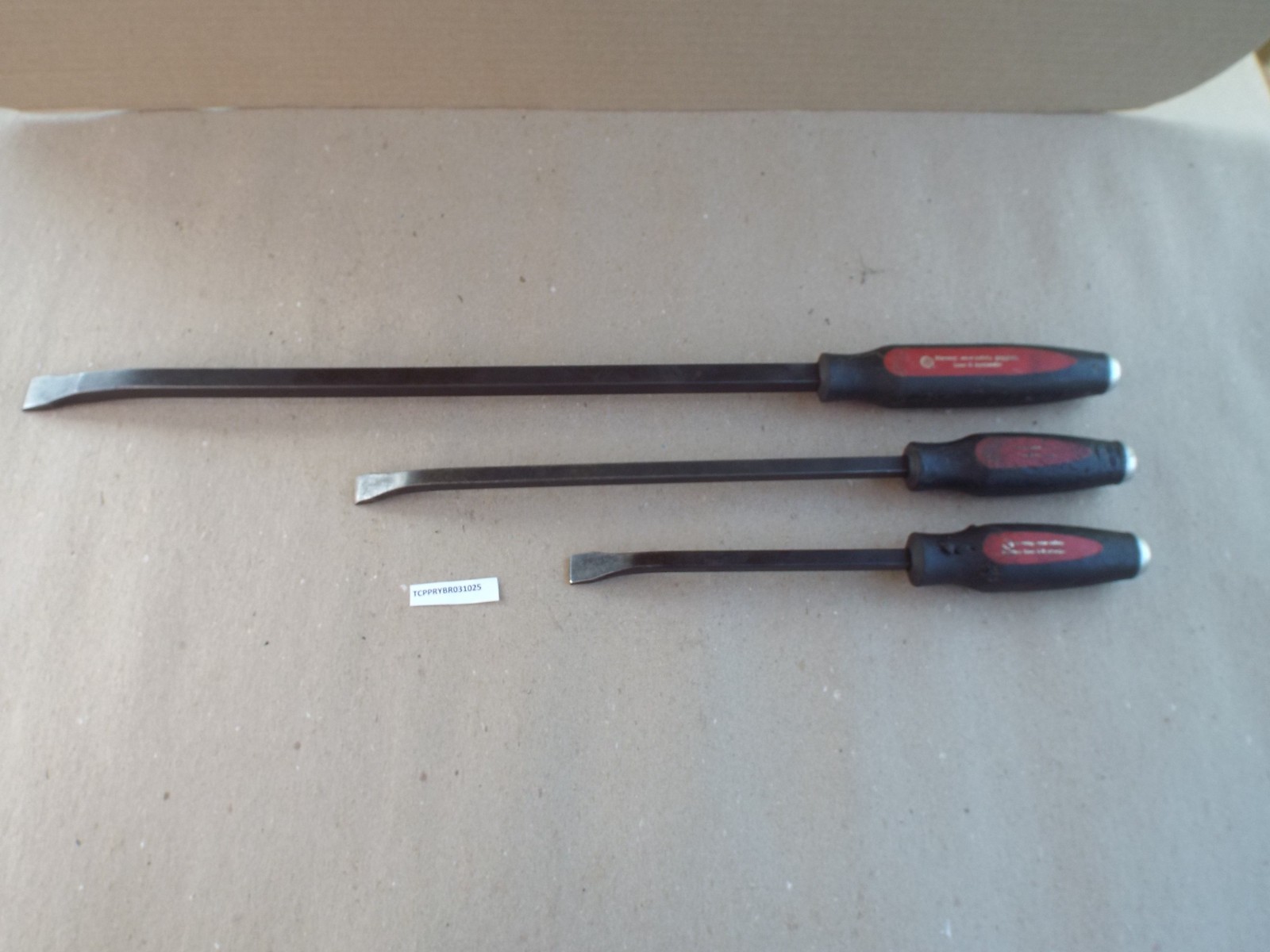 VTG 3 Heavy Duty Craftsman Professional USA Curved Pry Bar Lot (Please Read)