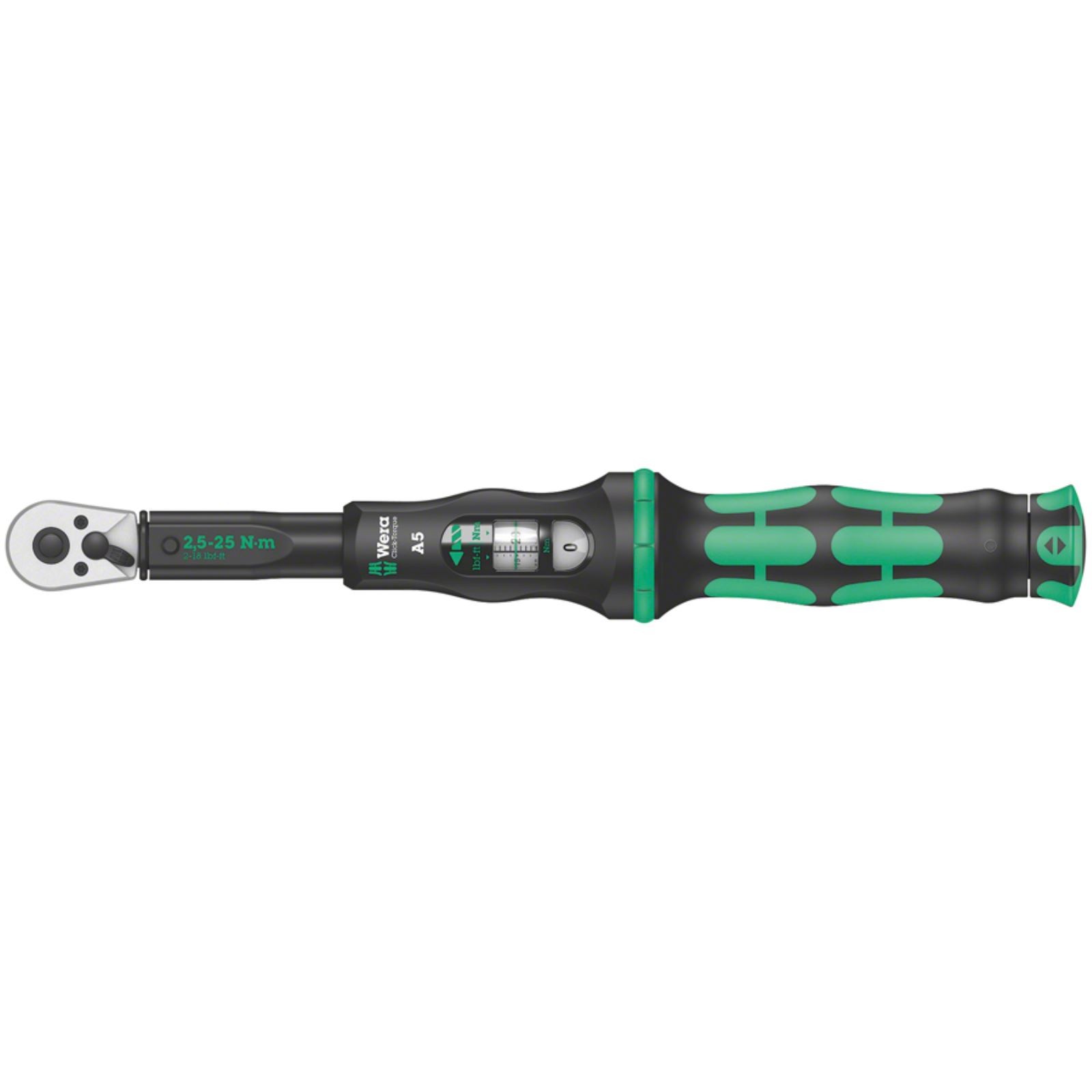 Wera Click-Torque Torque Wrench – 2.5-25Nm – 1/4» Drive 05075604001