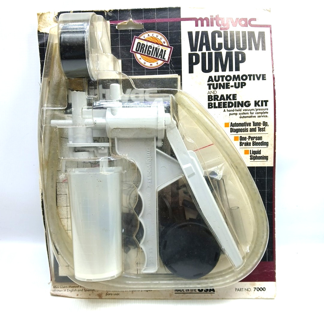 Vintage 1996 MITYVAC Vacuum Pump Car Auto Brake Bleeding & Tune Up Kit NEW USA