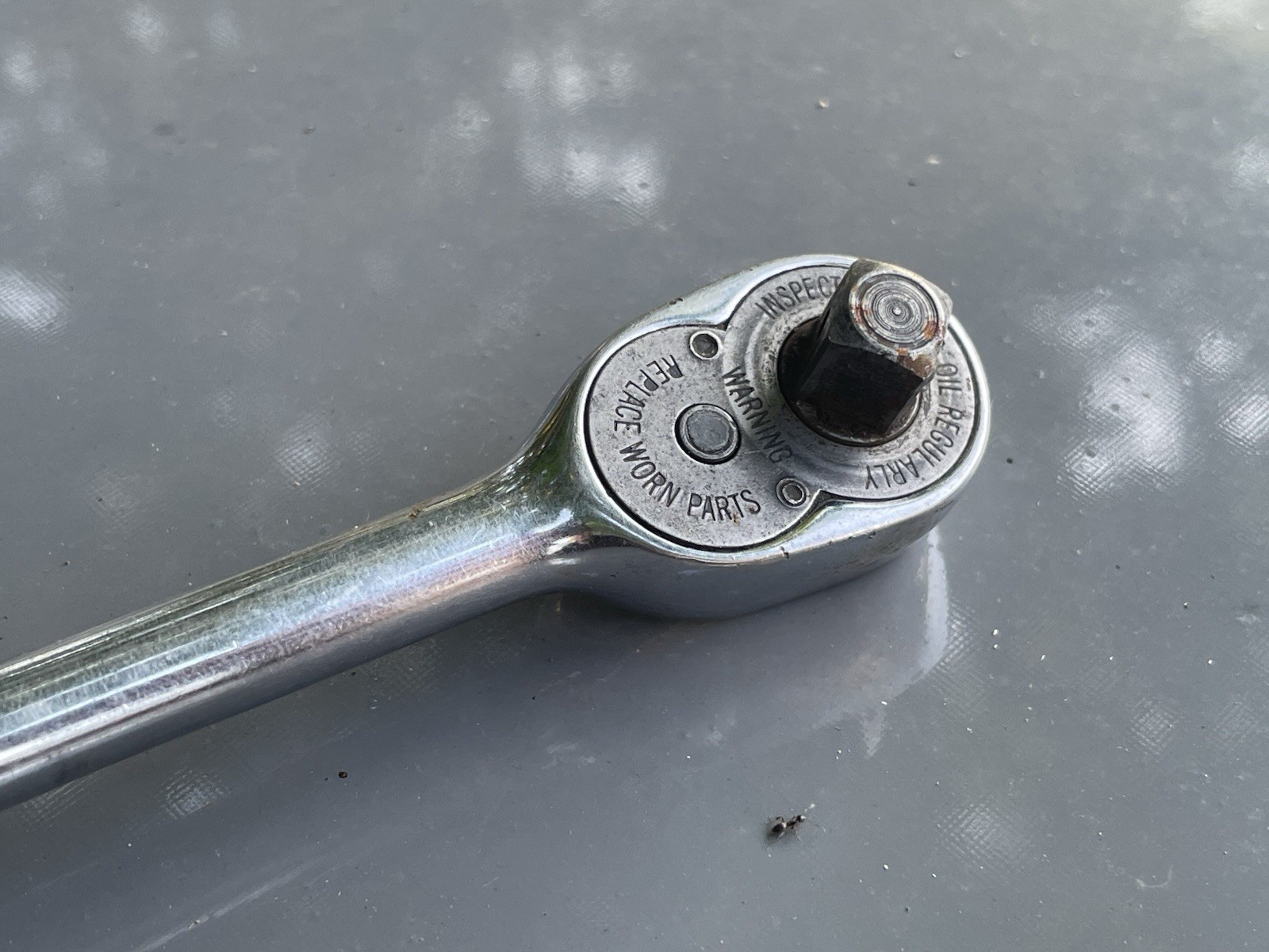 Vintage Snap On 3/8″ Drive 7.5″ Socket Ratchet Model F730 Made in USA