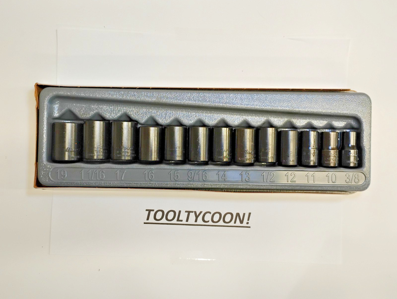 Blue Point Tools 213TFSYA NEW 3/8-3/4” Shallow Twist Impact Socket Set 13PC