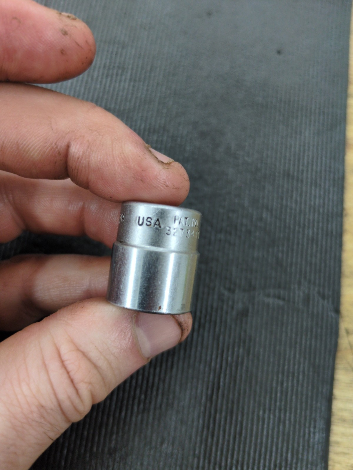 SNAP ON 9/16″ TM18 1/4″ DRIVE SAE 6 POINT SHALLOW CHROME SOCKET TM 18 9/16 «