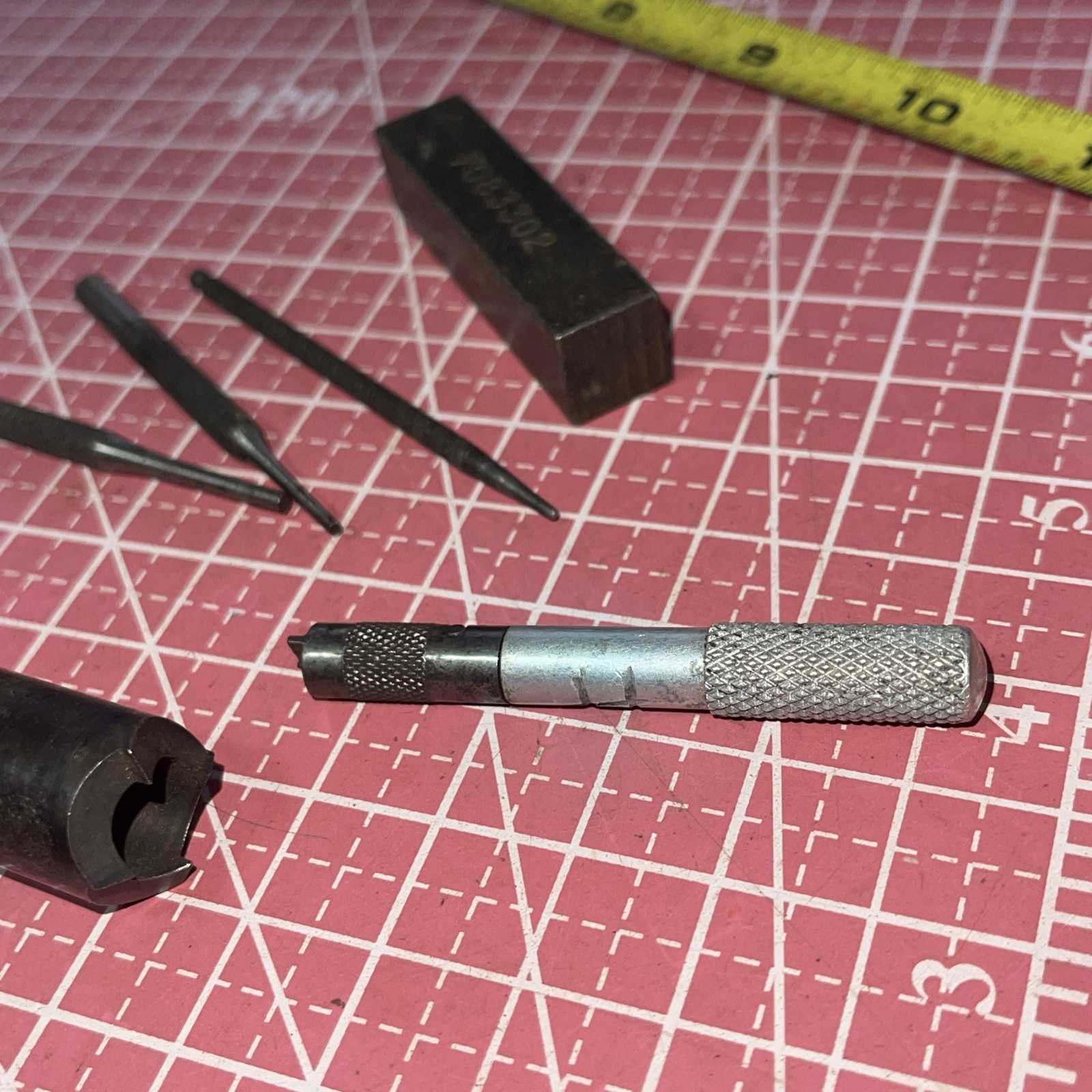 Machinist USA Micro Tool Lot Vintage Knurled MAYHEW General Textron Punch Screw