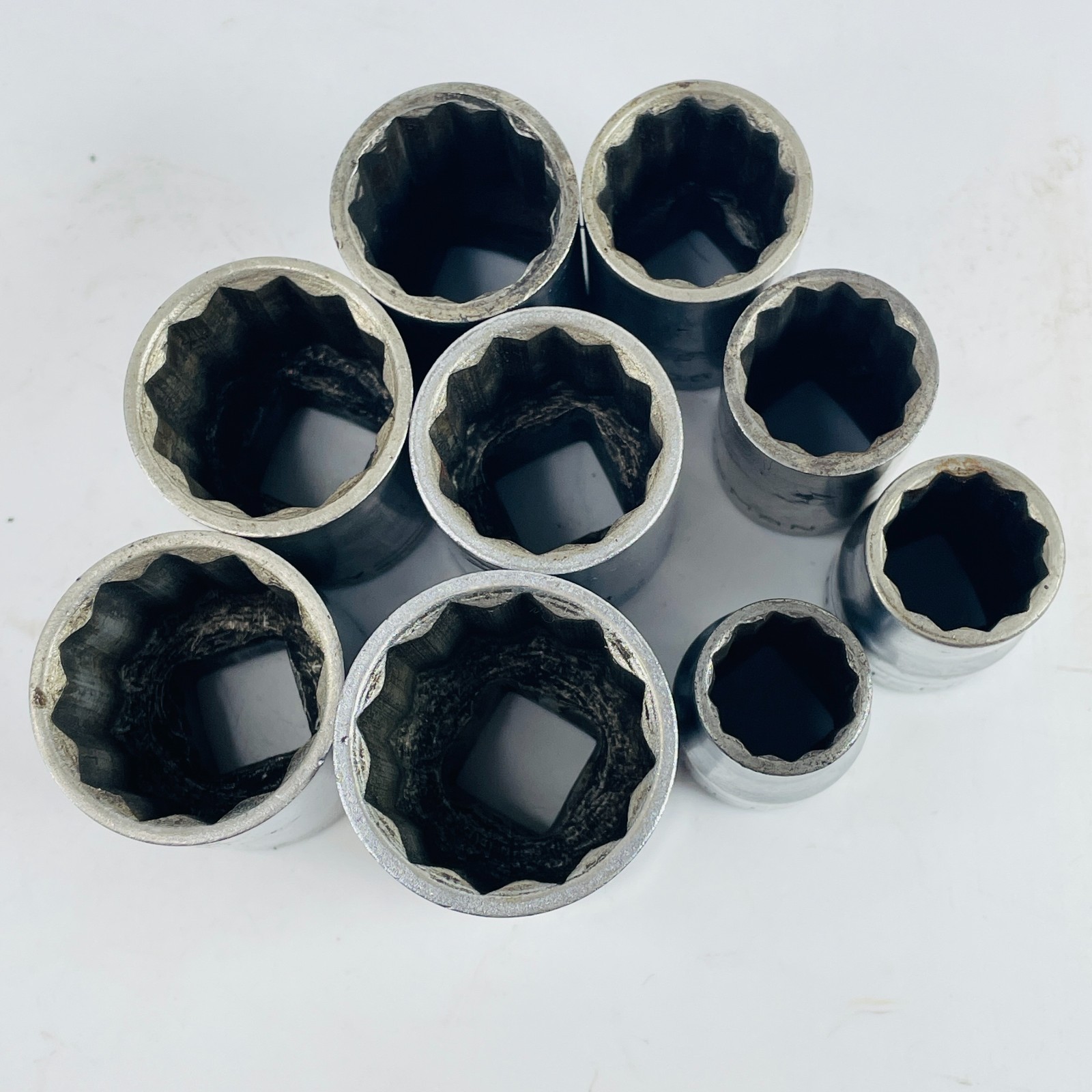 VTG Craftsman V Series 1/2″ Drive Socket Set 10Pc SAE 12 Pt 1/2″ to 1″ w Ratchet