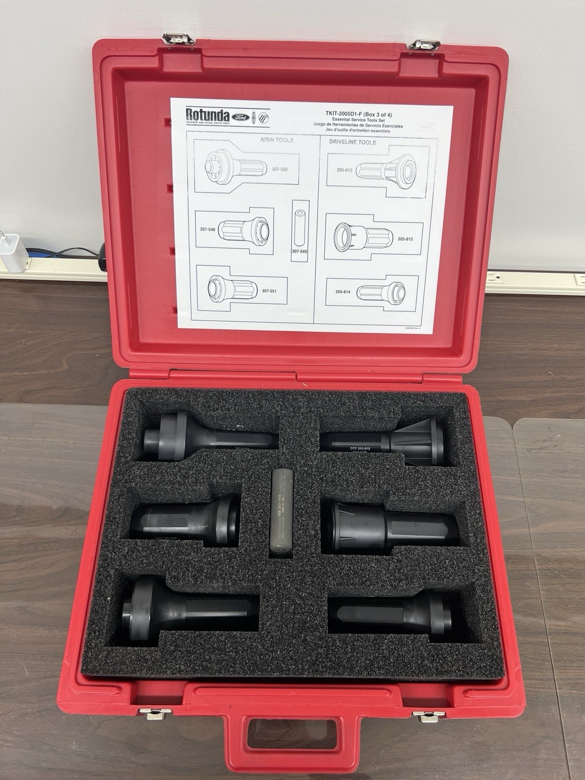 Ford Rotunda TKIT-2005D1-F Service Tools 307-528 307-524 307-548 205-812 204-362