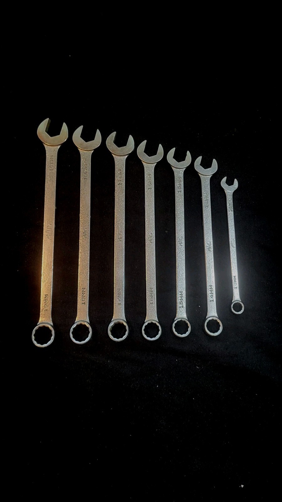 Mac 7Pc Metric Combo Wrench Set 10MM 19MM 12pt.