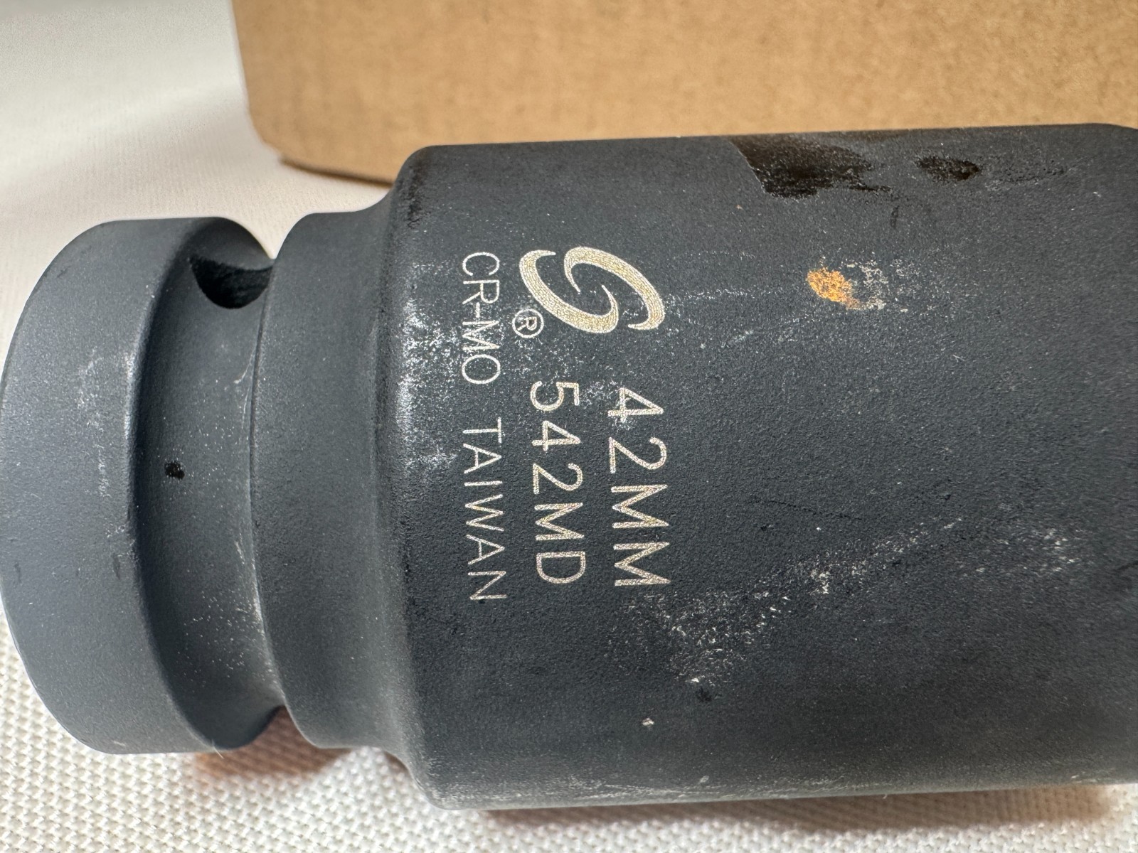 42mm Deep Impact Socket 1″ Drive CR-MO 6 Point Heavy Duty Metric Taiwan A0098