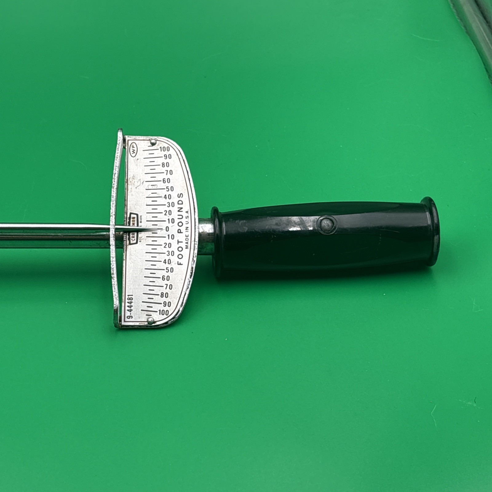 Craftsman 9-44481. 100 ft-lb Beam Torque Wrench 1/2-in Drive Vintage 20″L