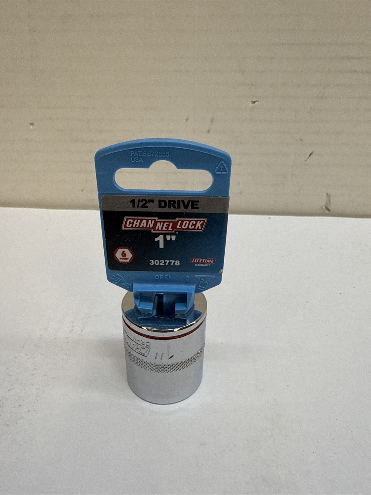 Channellock 1/2 In. Drive 1 In. 6-Point Shallow Standard Socket