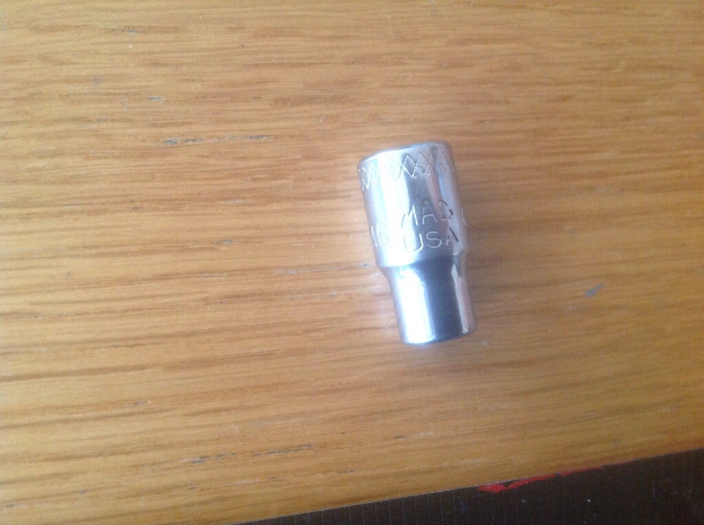 Mac Tools M66 MMR metric 6 mm 1/4″ drive 6 pt. chrome new socket made in USA