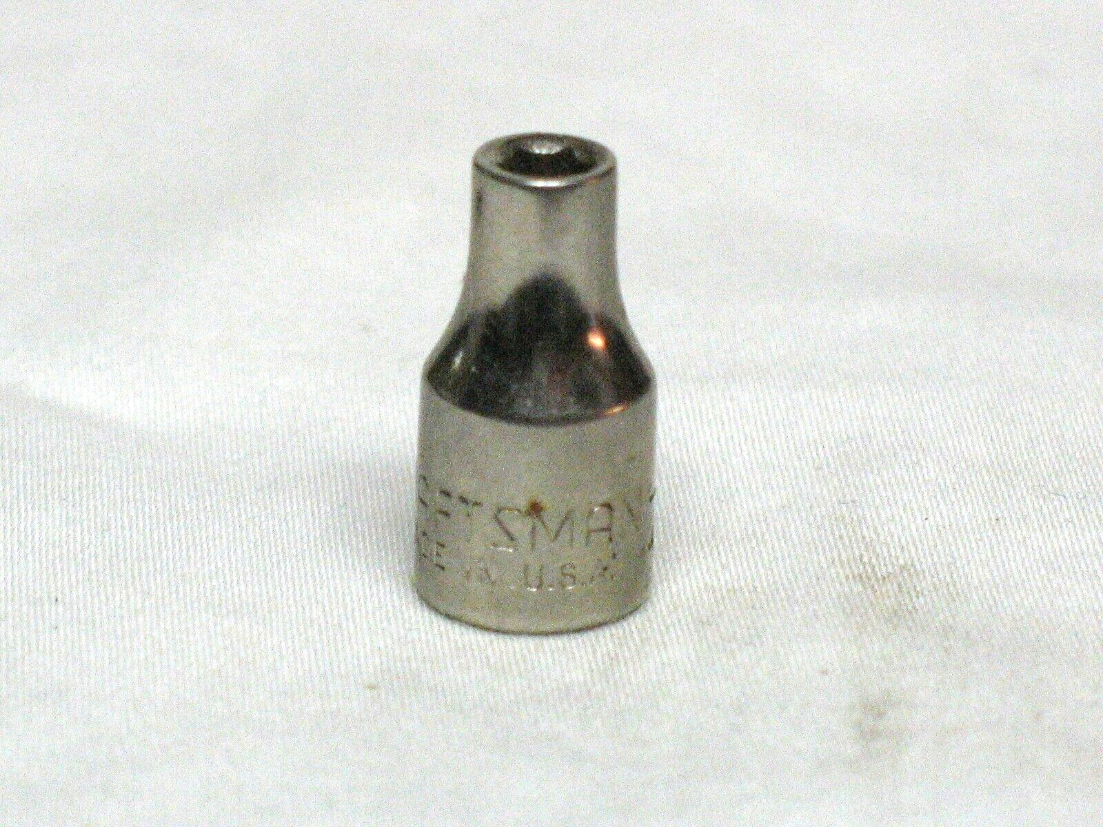 Craftsman USA 3/16″ 6 Point 1/4″ Drive Shallow Chrome Socket 43481 G Series