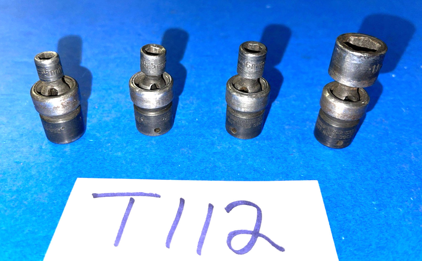 SK TOOLS 4 PIECE 1/4 DRIVE METRIC IMPACT SWIVEL SOCKETS 5, 5.5, 6 AND 11MM