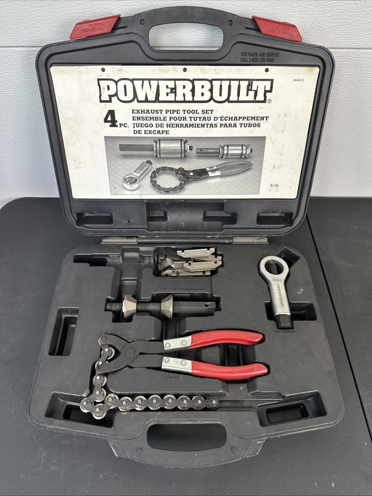 Powerbuilt 4 Piece Exhaust Service Set 648612 Not Complete