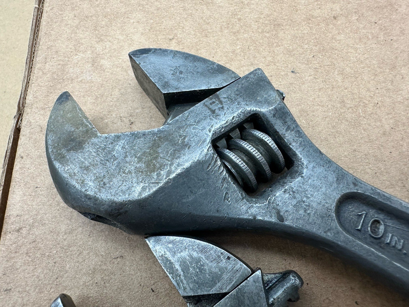 2 Vtg Crescent Tool Co Dunlap 10” 8” Adjustable Wrench Made USA Jamestown *READ*