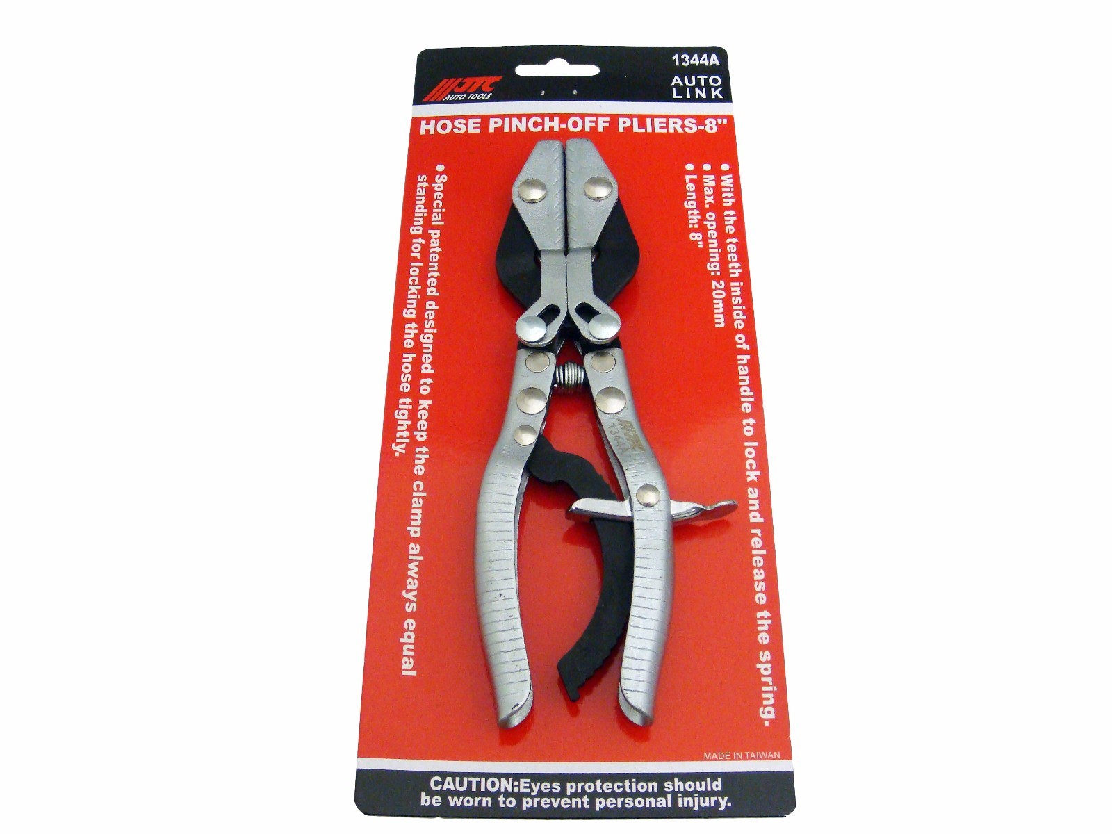 JTC 20 mm Max Opening with 8″ Long Hose Pinch-Off Pliers, JTC Tools # 1344A