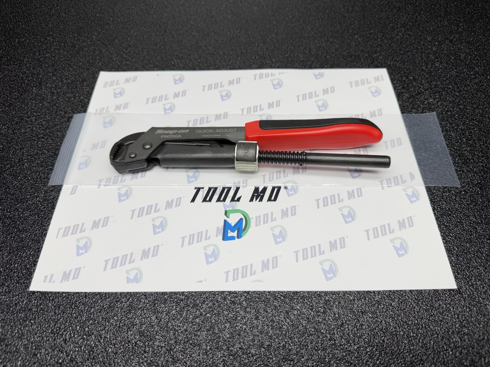 Snap-on Tools NEW RED 8-5/8″ Soft Grip Quick Adjust Pliers Wrench PWZ0QA