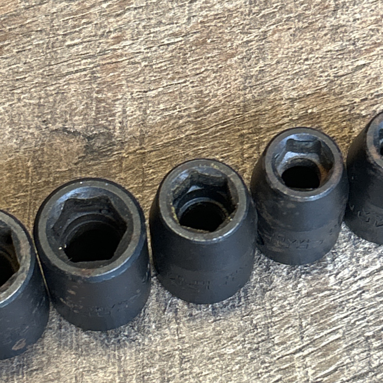 Vintage CRAFTSMAN 1/2″ Drive SAE Shallow Impact Socket Set GK Series