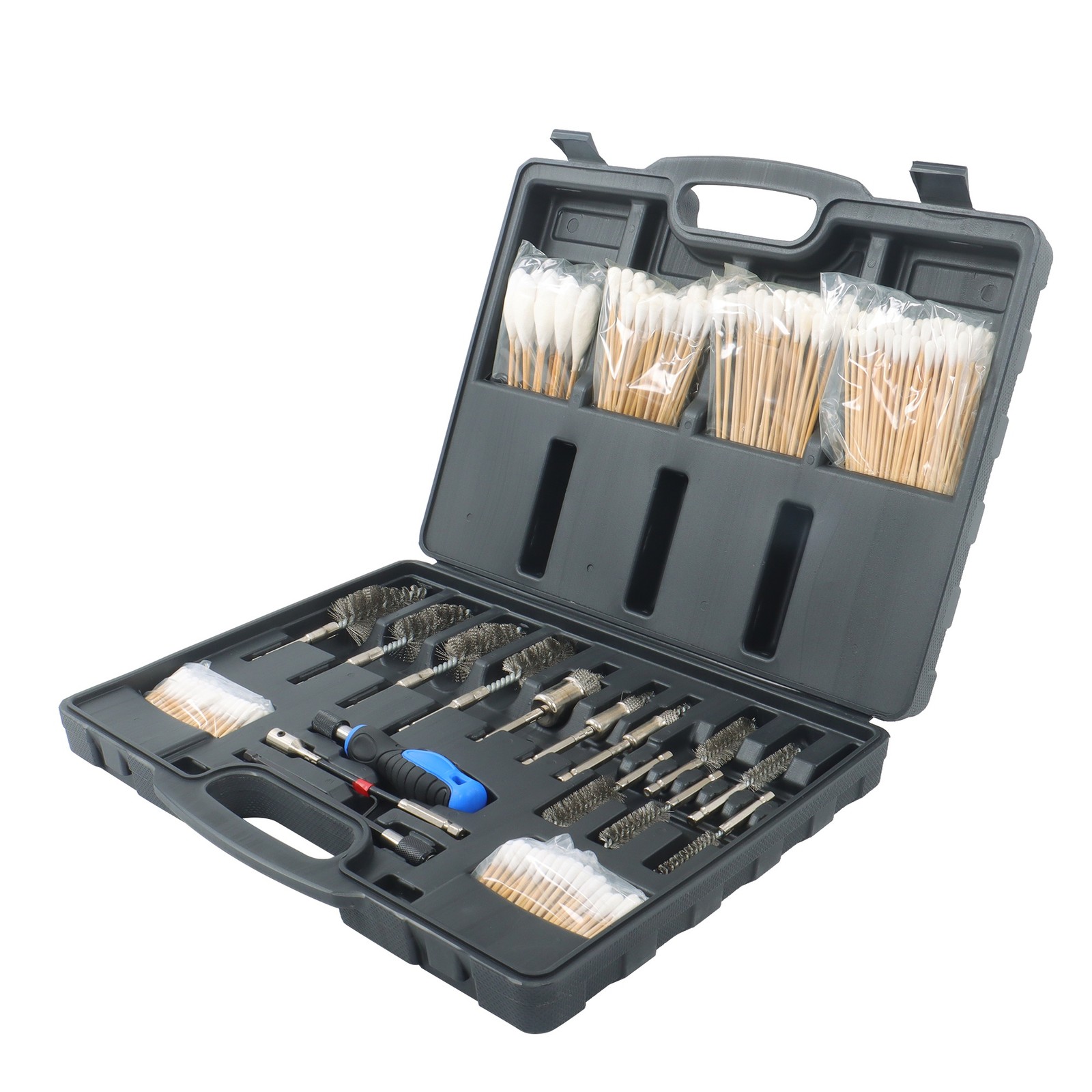 Stainless Steel Diesel Injector Seat Brush Master Cleaning Kit on Cylinder Head