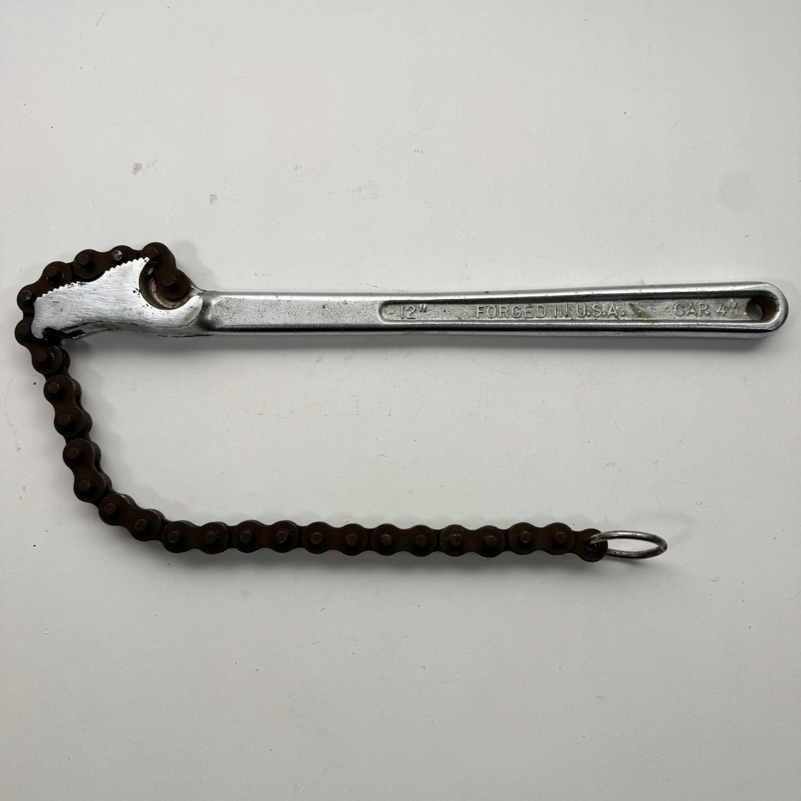 Craftsman 55743 12” Chain Pipe Wrench Oil Filter Strap Wrench USA Made