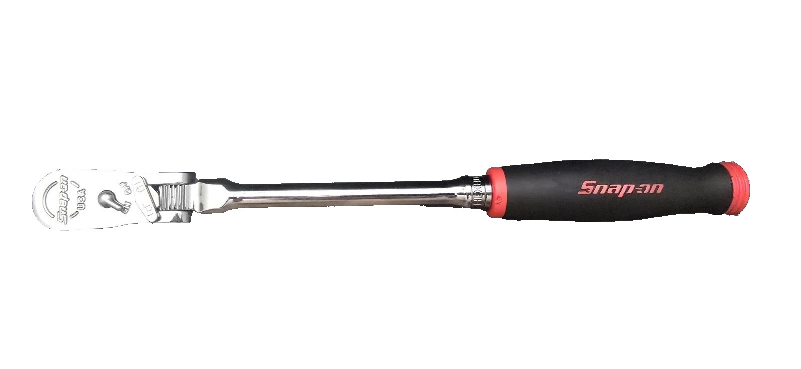 New Snap-on™ 3/8″ drive Red SoftGrip 13″ Long Locking Flex Head Ratchet FHLX80B