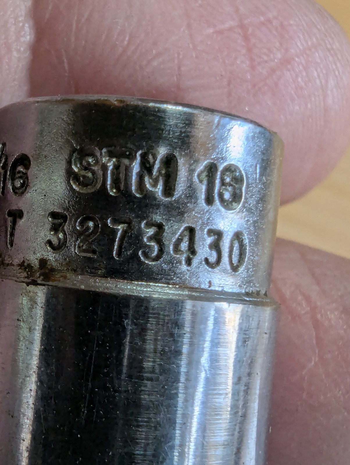Snap On Tools 7/16″ & 9/16 1/4″ Drive Deepwell Chrome Socket 6 point STM14 STM18