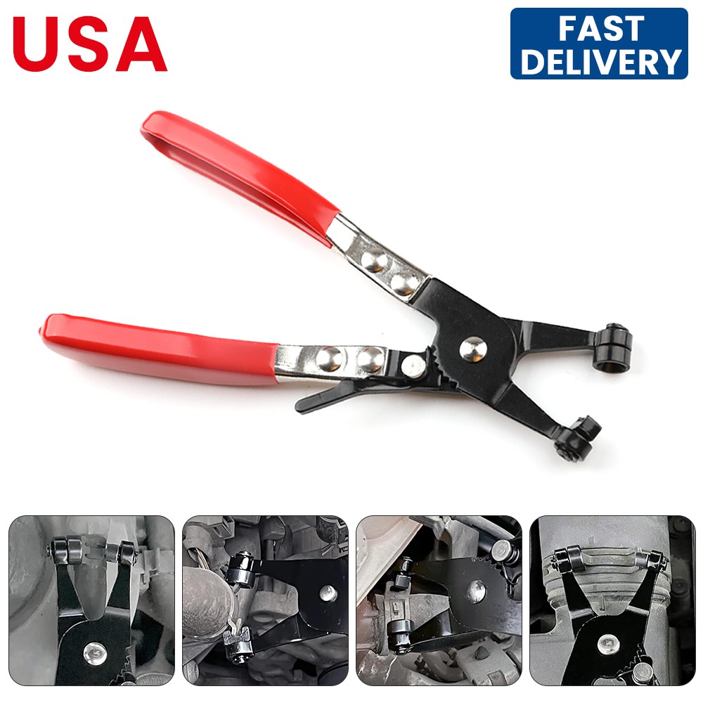 Car Swivel Flat Band Removal and Installation of Ring or Flat Type Hose Clamps