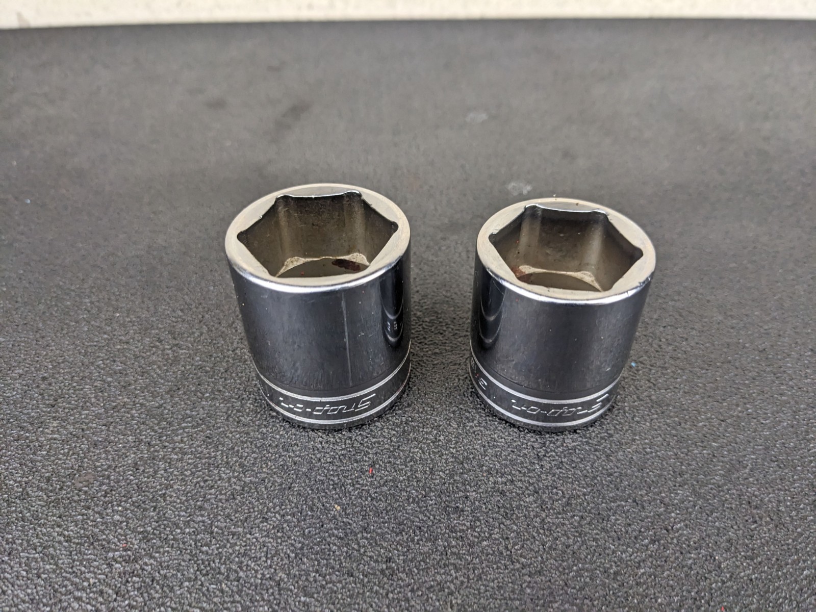 #bp073 Snap-on Tools USA TW381 TW401 1/2″ Drive SAE 6pt Chrome Sockets