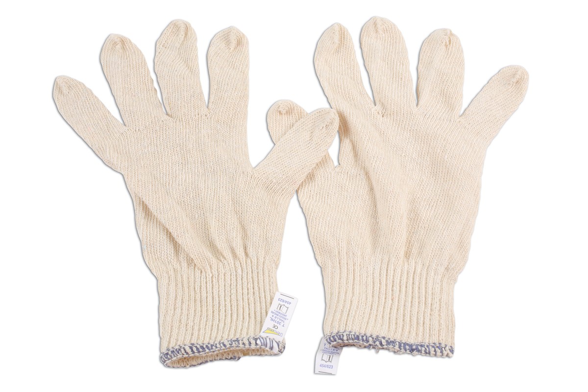 Laser Tools Cotton Underliner Gloves – 10 Pairs 6632