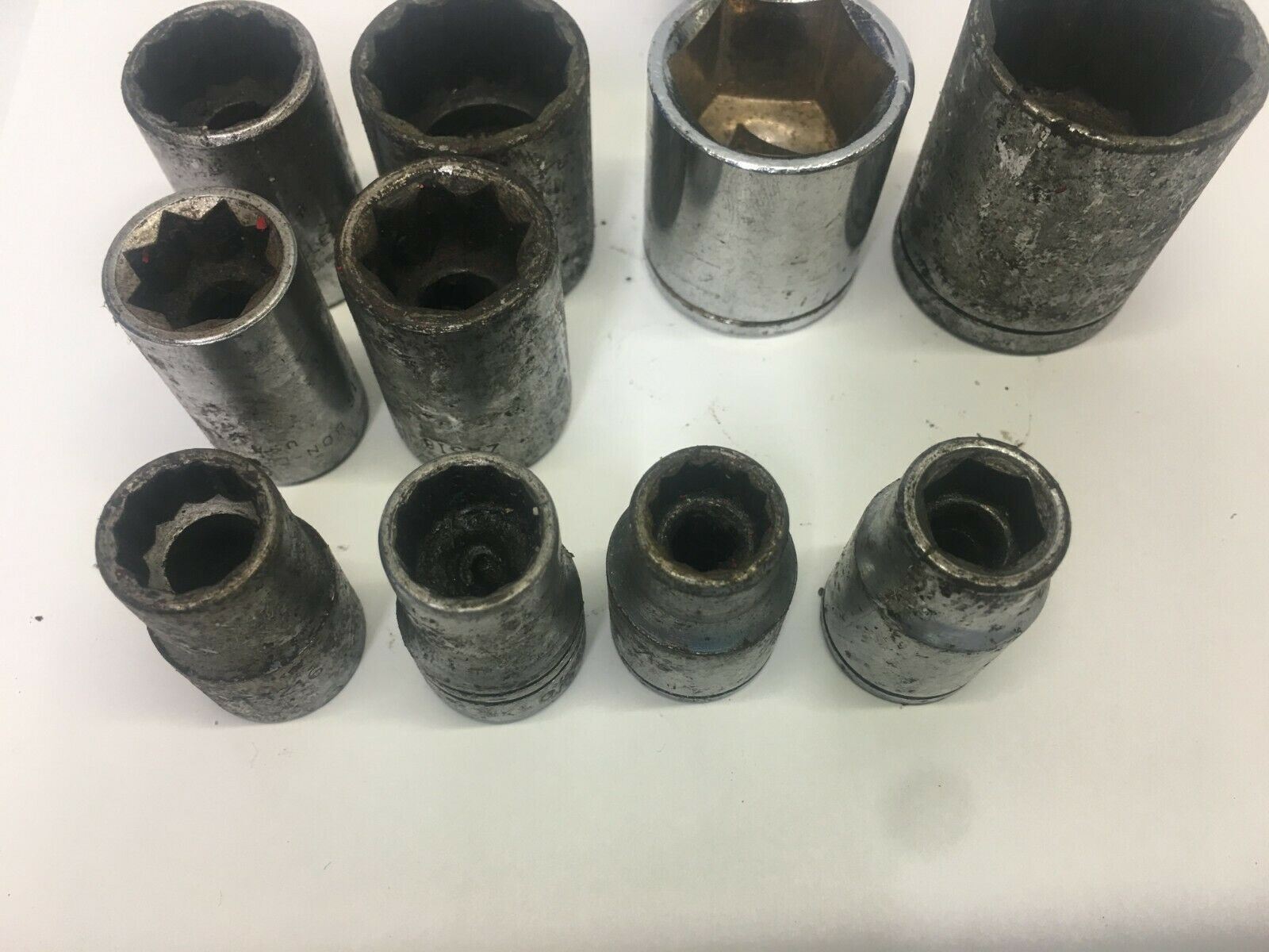 (11) Pcs. Socket Lot 3/8″ Various Sizes Socket Set 6, 12 Point