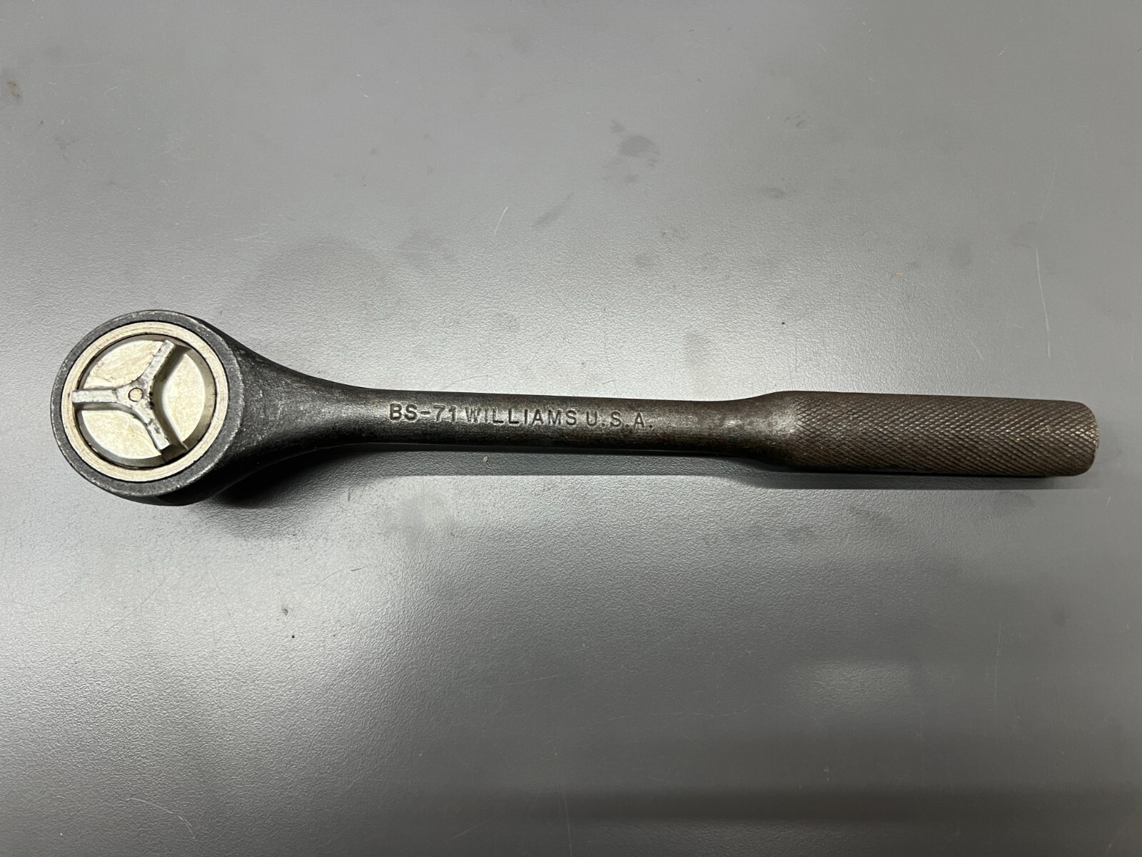 (S) VINTAGE WILLIAMS BS-71 1/2″ DRIVE FINE TOOTH HD RATCHET – JUST SVCD VGC USA