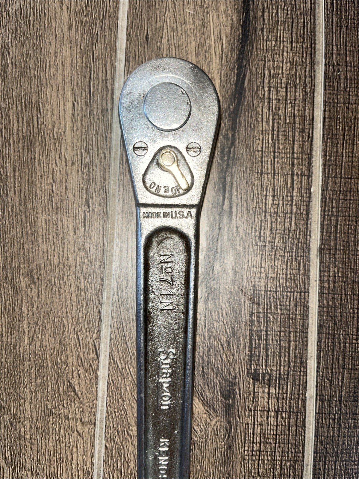 SNAP-ON RARE US GOV’T 1945 G RATCHET NO. 71 N 1/2″ DRIVE SNAP ON