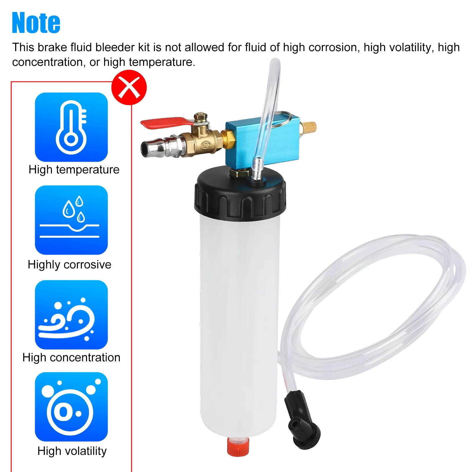 Car Vehicle Vacuum Brake Bleeder Tank Fluid Oil Change Pump Equipment Tool Kit
