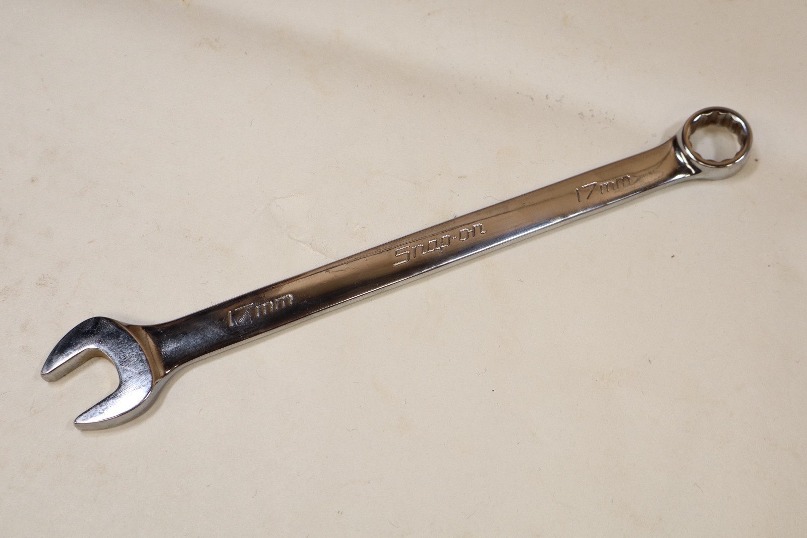 Snap-On 17 mm 12-Point Metric Flank Drive Combination Wrench USA OEXM170B