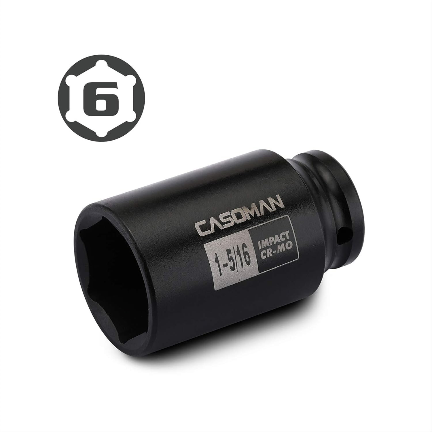 1/2-Inch Drive 6-Point Deep Impact Socket – Corrosion-Resistant Durability
