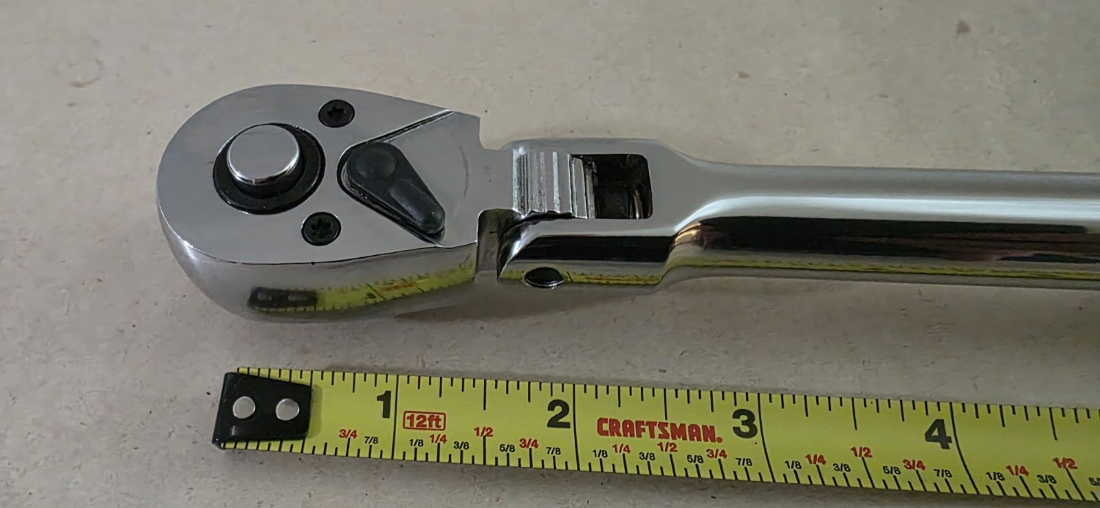 3/8 Quick Release Flex Head Ratchet 18 Inches Long Brand New
