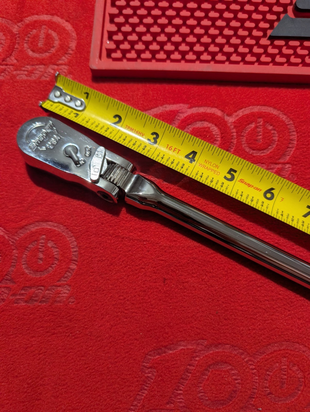 Snap-on BRAND NEW 3/8″ Drive Extra Long LOCKING Flex-Head Ratchet #FLLX80