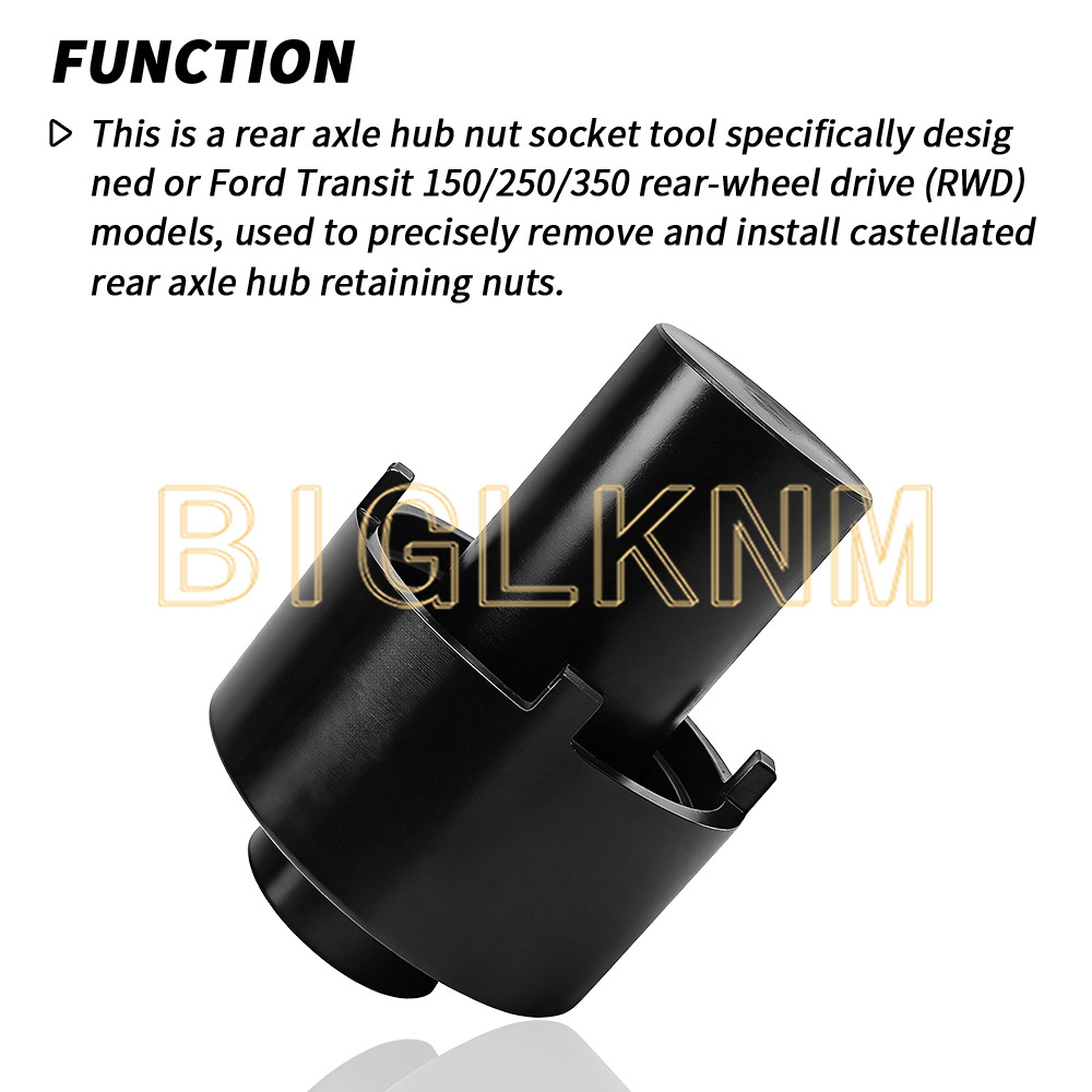 Rear Axle Hub Nut Socket Tool For Ford Transit 150 250 350 Vehicles 2015-2024