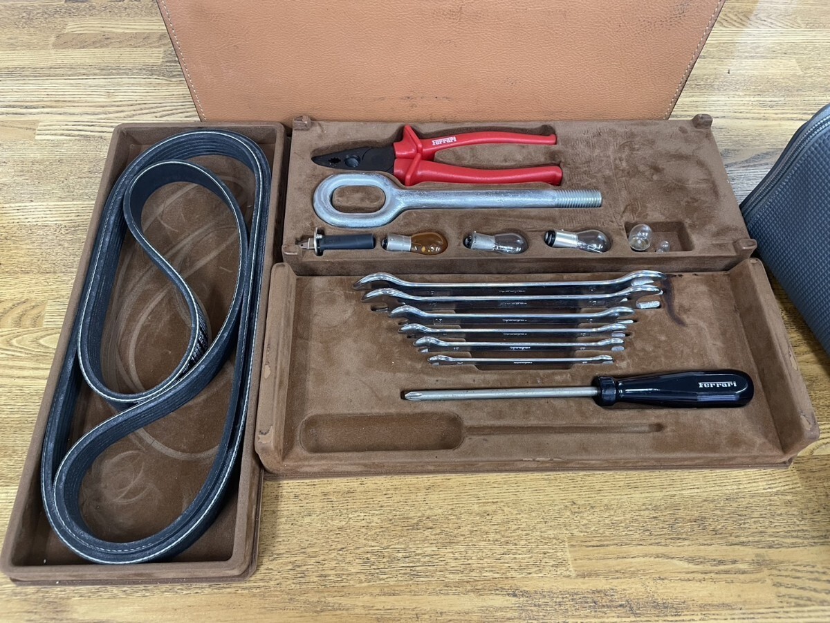 Ferrari F355 Genuine Tool Kit Bag Set OEM Vintage Tire Repair Cornes Classiche