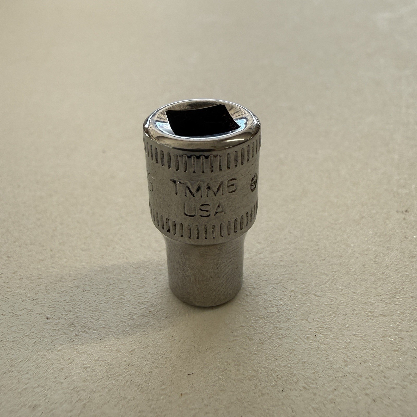Snap On 1/4″ Drive 6MM 6PT Metric Shallow Chrome Socket TMM6