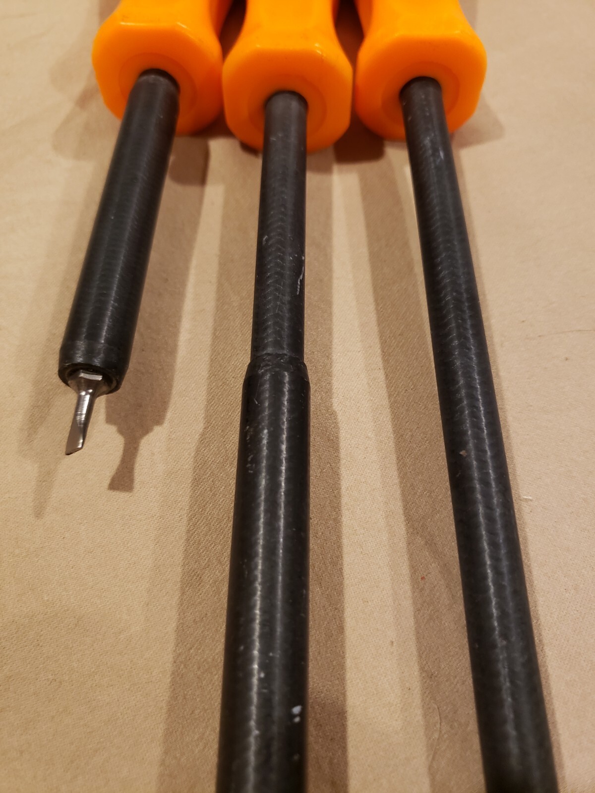 Snap On Flat Tip 1000v Non-Conductive Composite Orange Screwdriver IHT53, 59, 63