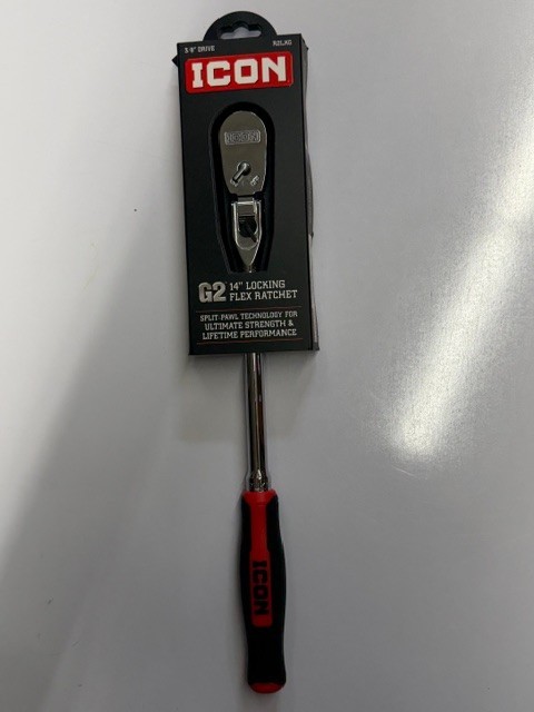 ICON R2LKG 3/8 INCH DRIVE G2 14 INCH LOCKING FLEX HEAD RATCHET ~ 70446