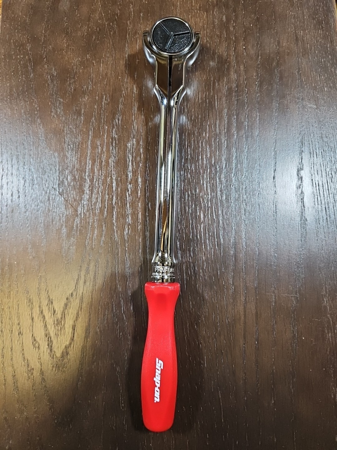 *NEW* Snap On FHNFD100 3/8″ Dr 100 Tooth CLASSIC RED Round Head Ratchet