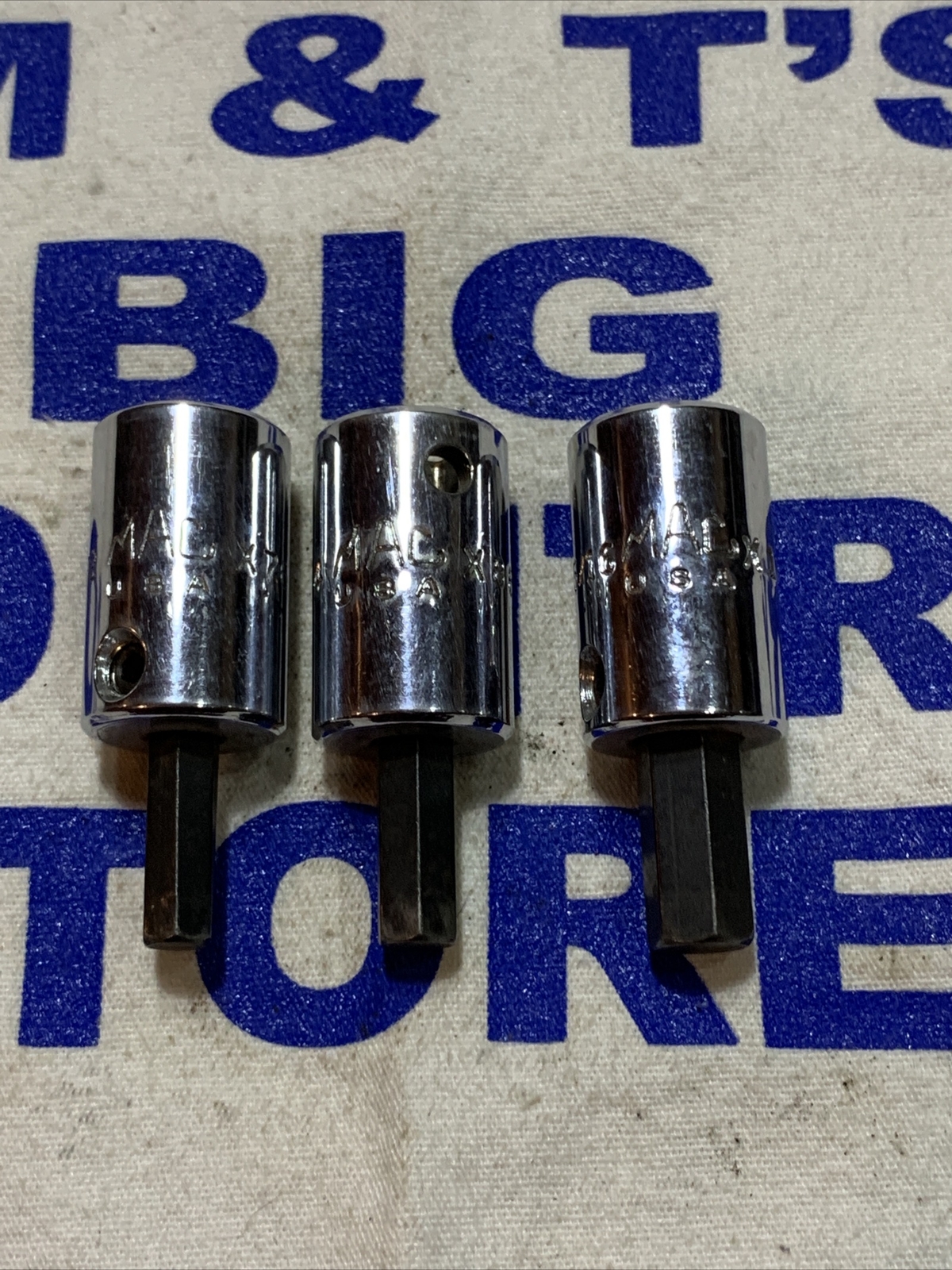 Mac Tools USA 3/8″ Drive 3pc Hex SAE Socket Drivers X76DS,X86DS,X106DS